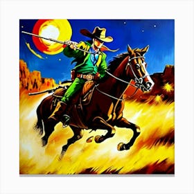Cowboy Canvas Print