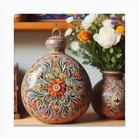 Georgian Vases Canvas Print