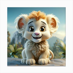 Lion Cub 29 Canvas Print