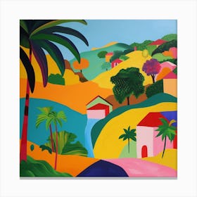 Abstract Travel Collection Trinidad Tobago 3 Canvas Print