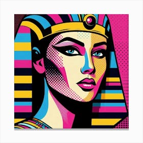 Pop Egyptian Noura Celestial Canvas Print