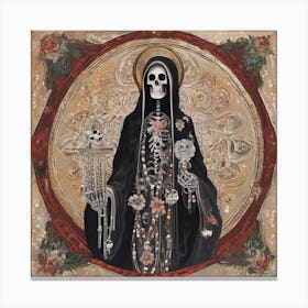 Santa Muerte 12 Canvas Print