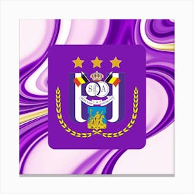 R.S.C. Anderlecht Logo Wall Art 17 Canvas Print