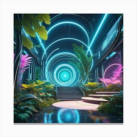 Futuristic Interior Canvas Print