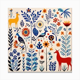 Mexican Folk Art Canvas Print