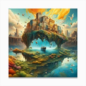 City In The Sky Canvas Print