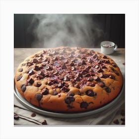Chocolate Chip Cookie Pizza Canvas Print