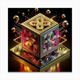 3d Cube Canvas Print