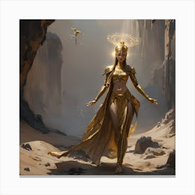 Golden Goddess Canvas Print