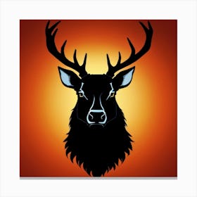 Deer Head 3 Canvas Print