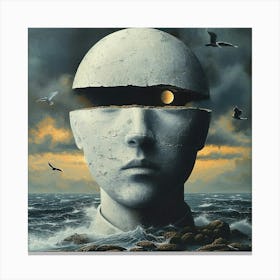 horizon of consciousness Canvas Print