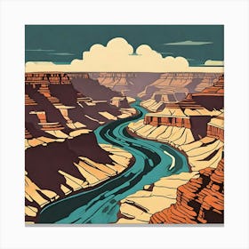 Grand Canyon River Canvas Print