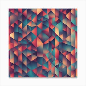 Abstract Triangles Background 1 Canvas Print