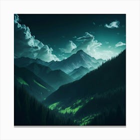 Mountain Landscape - Mountain Stock Videos & Royalty-Free Footage Canvas Print