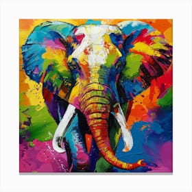 Elephant Painting 23 Canvas Print