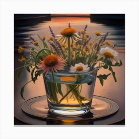 Herbal Elixir At Sunset Canvas Print