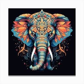 Elephant Head 3 Canvas Print