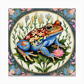 william morris frog Canvas Print