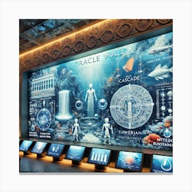 The Underwater Oracle Wall In A High Concept Subma Canvas Print