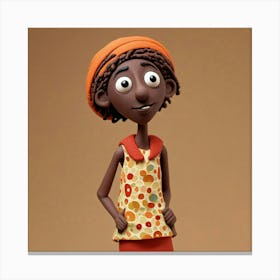 African Girl Canvas Print