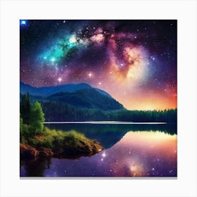 Galaxy In The Sky 7 Canvas Print