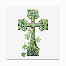 Shamrock Cross 3 Canvas Print