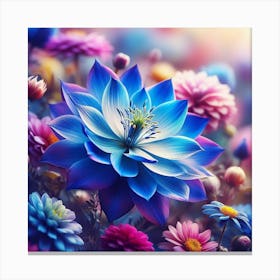 Blue Flower 1 Canvas Print