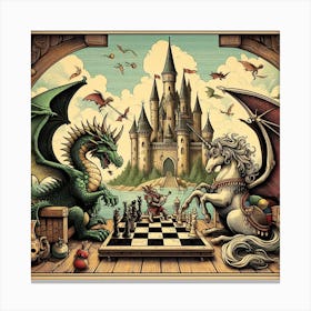 Chess Game 3 Canvas Print