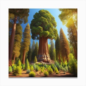 Giant Sequoia Tree Canvas Print