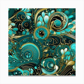 Abstract Seamless Pattern 1 Canvas Print