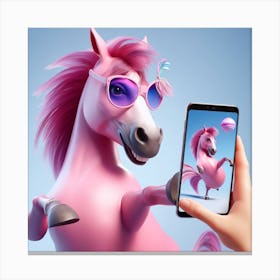 Pink Unicorn Canvas Print