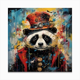 Steampunk Panda Canvas Print