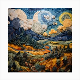 Skyward Textile Harmony Canvas Print