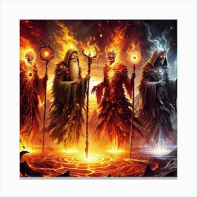 Wizards Of Fire 1 Canvas Print