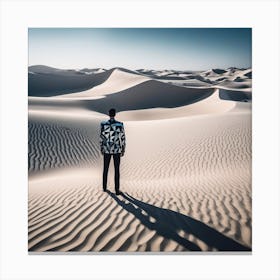 Man In The Desert 91 Canvas Print