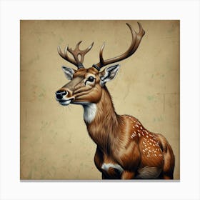 Deer! 12 Canvas Print