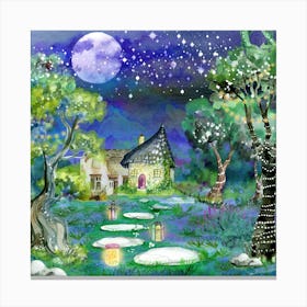 Fairy Tale Watercolor Canvas Print