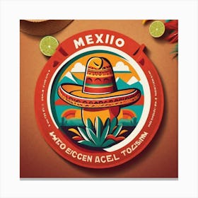 Mexico Postcard Canvas Print