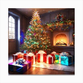 Christmas Tree 40 Canvas Print