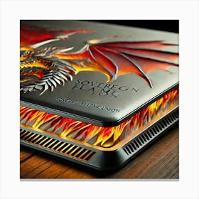 Sovereign Flame Heat Resistant Laptop Stand (1) Canvas Print