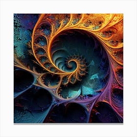 Fractal Patterns art print 3. Canvas Print