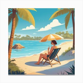 Default Waiting For Summer In Art 1 Canvas Print