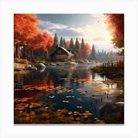 Autumn In The Forest Canvas Print