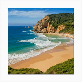 Beach In Portugal 2 Canvas Print