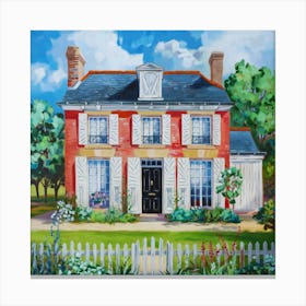 French Country House Canvas Print