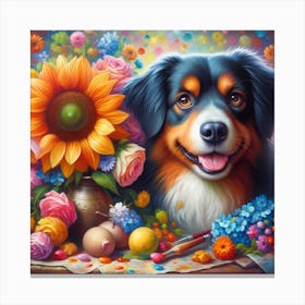 Bernese Mountain Dog Canvas Print