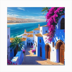 Leonardo Phoenix 10 A Vibrant Digital Artwork Of The Kasbah De 3 Canvas Print