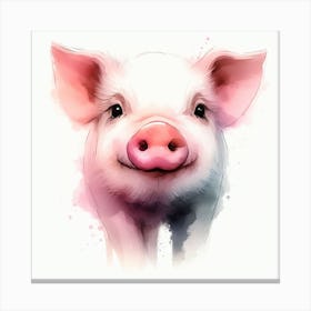 Pig Painting Canvas Print
