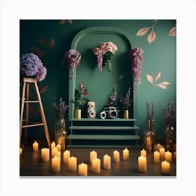 Candlelit Room Canvas Print