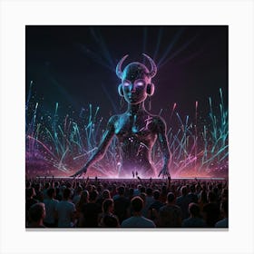 Edm Art Canvas Print